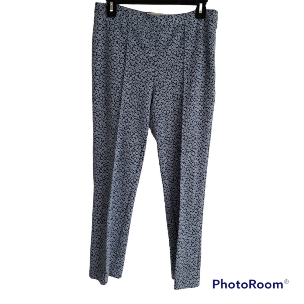 Michael Kors Floral Straight Leg Ankle Career Ladies Trousers, M